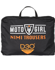 A bag of Nimi Trousers from Moto Girl