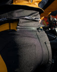 Fiona Schwarze Motorrad-Lederjacke für Damen