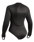 the back of black body suit base layer for women from Pando