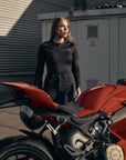 SHELL WW BLACK 02 – Lady Armoured Motorcycle Baselayer / Body