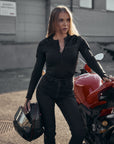 SHELL WW BLACK 02 – Lady Armoured Motorcycle Baselayer / Body