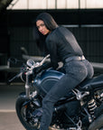SHELL WW BLACK 02 – Lady Armoured Motorcycle Baselayer / Body