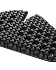 A black textured rubber or foam pad with a repeating star-like raised pattern, shown on a plain white background.