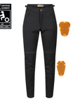 black womens motorcycle pants with a front zip from Moto Girl
