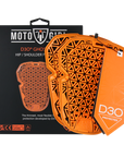 orange D30 LEVEL 2 hip and shoulder protectors from MotoGirl