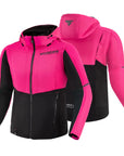 Pink motorcycle hoodie for women from shima