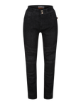 Black women's motorcycle jeans with two buttons from moto Girl