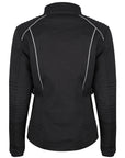 Women's textile black motorcycle jacket from MotoGirl from the back