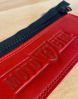 red belt connector with MotoGirl logo