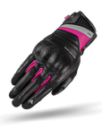 A top of Black and pink women's motorcycle gloves Rush lady from Shima
