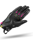A palm of Black and pink women's motorcycle gloves Rush lady from Shima
