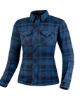Blue lumberjack women's motorcycle shirt from Shima