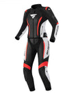 Red, white and black Motorcycle pants and jacket from Shima
