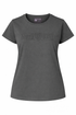 Gray t-shirt with 'Moto Girl' logo on a white background