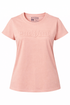 Pink t-shirt with 'Moto Girl' logo on a white background
