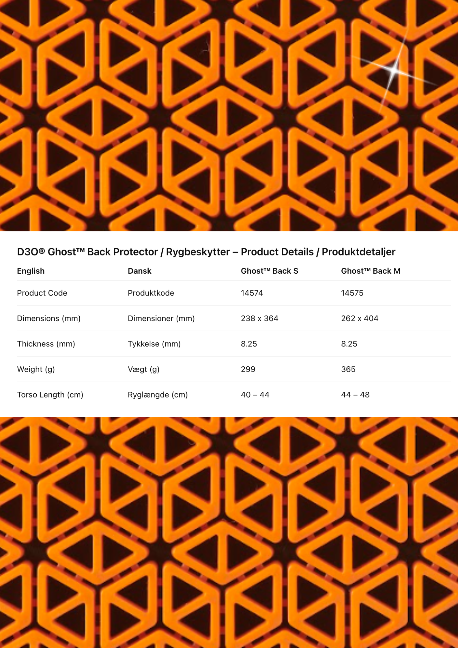 D3O® Ghost™ L1 – Rückenprotektor für Motorradjacken
