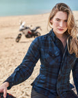 Renegade 2.0 Lady Sommer-Motorradshirt – Blau