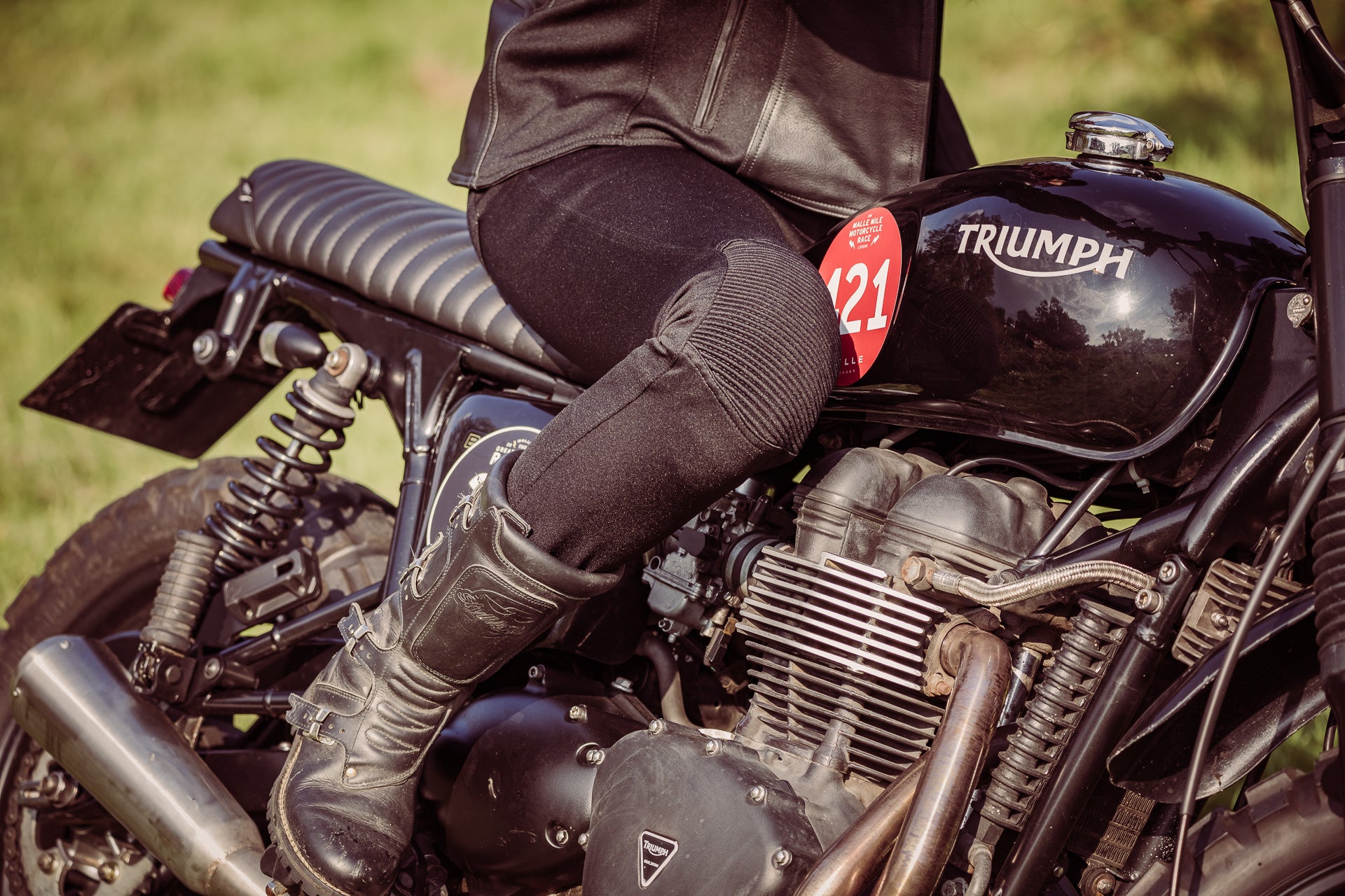 Sherrie Motorrad-Leggings (EU34-EU56)
