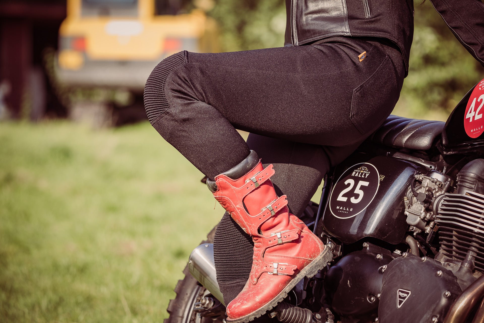 Sherrie Motorrad-Leggings (EU34-EU56)