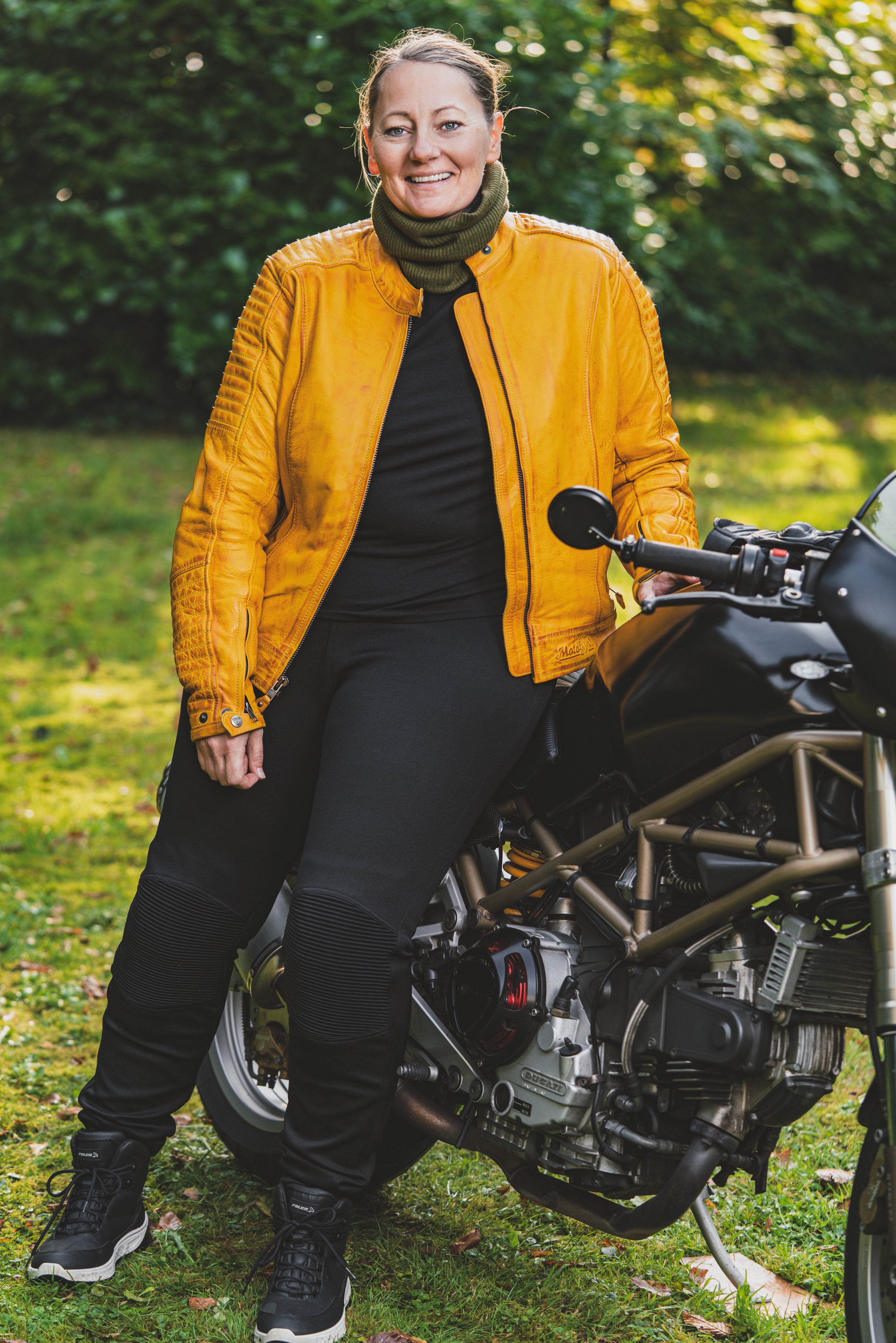 Sherrie Motorrad-Leggings (EU34-EU56)