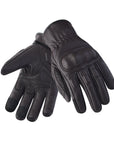 Pair of black gloves on a white background