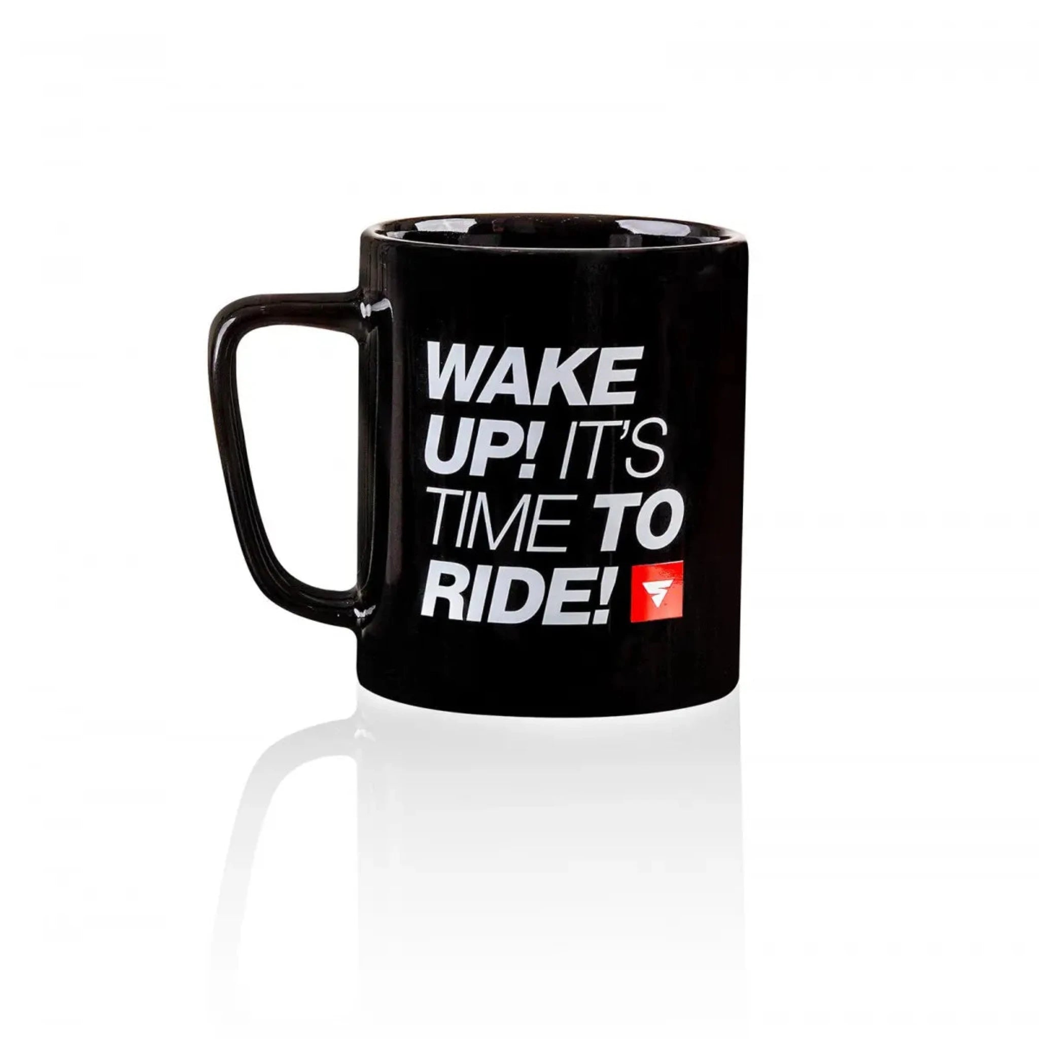 WAKE UP  IT'S TIME TO RIDE BLACK COFFE MUG FROM SHIMA