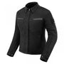 Black shirt looking lady motorcycle jacket with front pockets and zippers 
