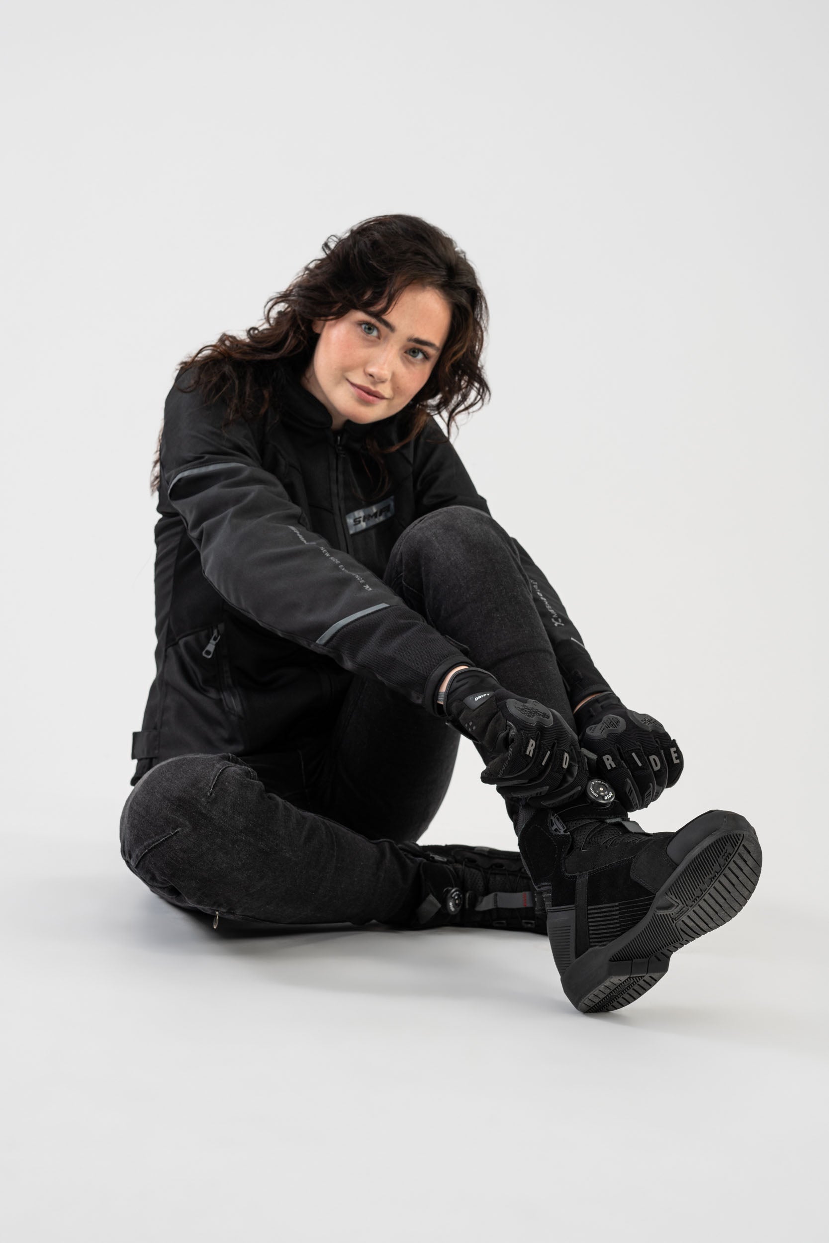 EDGE VENT LADY BLACK - Motorradschuhe für Frauen