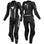 Black and white women's leather motorcycle suit from Shima