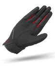 A PALM OF SHIMA ONE EVO LADY MOTORCYCLE LADY GLOVE IN BLACK AND RED DETAILS 