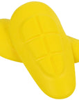 Yellow hip protectors for motorcycle trousers