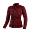 Red lumberjack women's motorcycle shirt from Shima