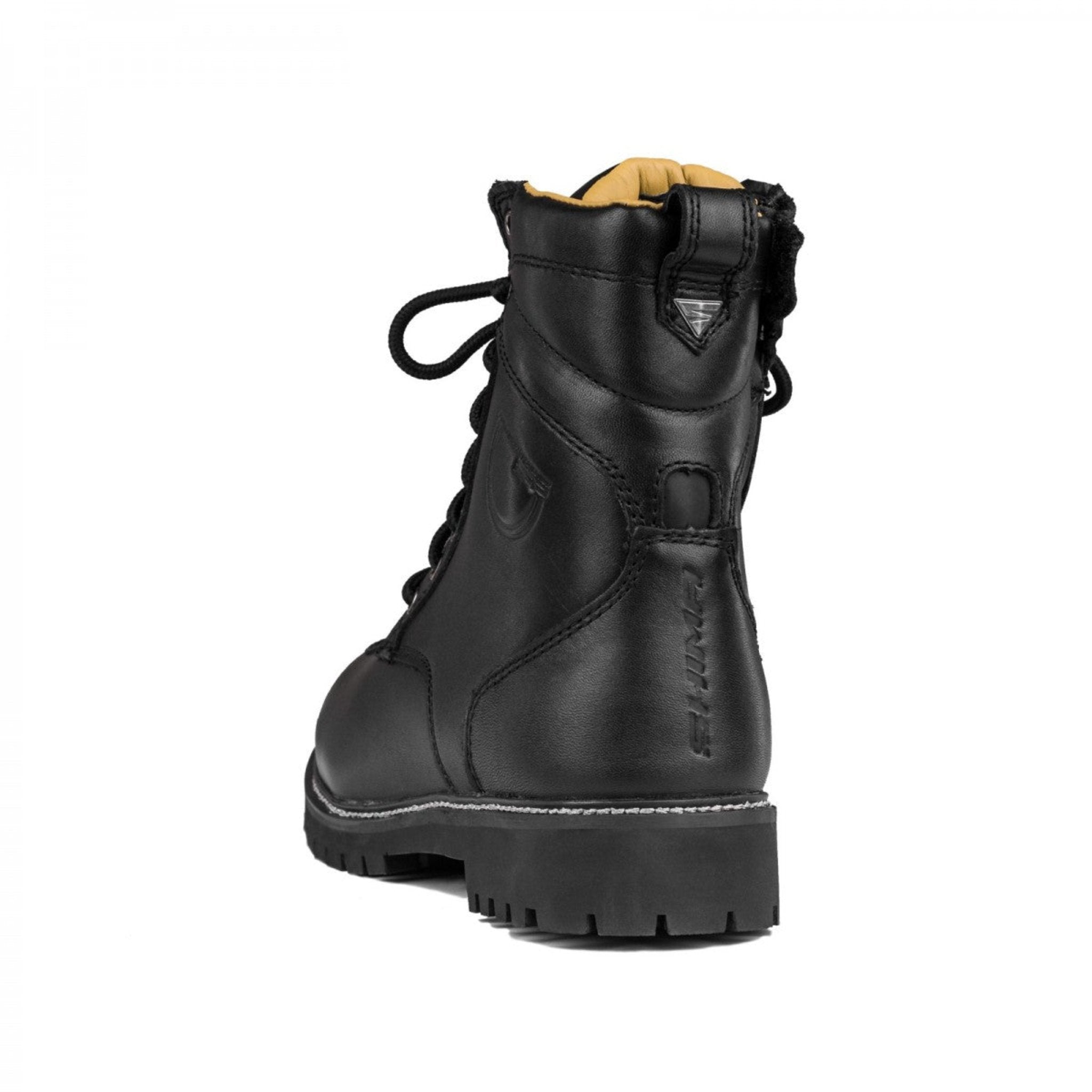 Thomson black motorcycle Shima boot for women from the back